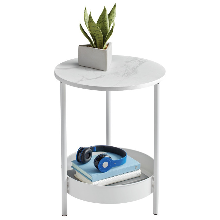 Журнальные столики Прикроватный (журнальный) столик EUREKA DSN-03777, White