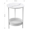 Журнальные столики Прикроватный (журнальный) столик EUREKA DSN-03777, White