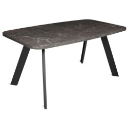 Шоурум LUSSO антрацитовый камень / черный Стол обеденный