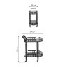 Сервировочные столики Trolly 64х39х80 oak