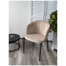 Стулья для гостиной Стул ДЕНИ, цвет Velutto 05 Бежевый, велюр / черный каркас М-City