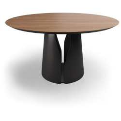 Деревянные столы со столешницей круглой формы. GIANO-120 деревянный обеденный стол