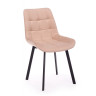 Стулья на металлокаркасе Челси 360 П бежевый (zd 210) / черный np