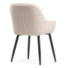 Стул-кресло Олму бежевый / черный