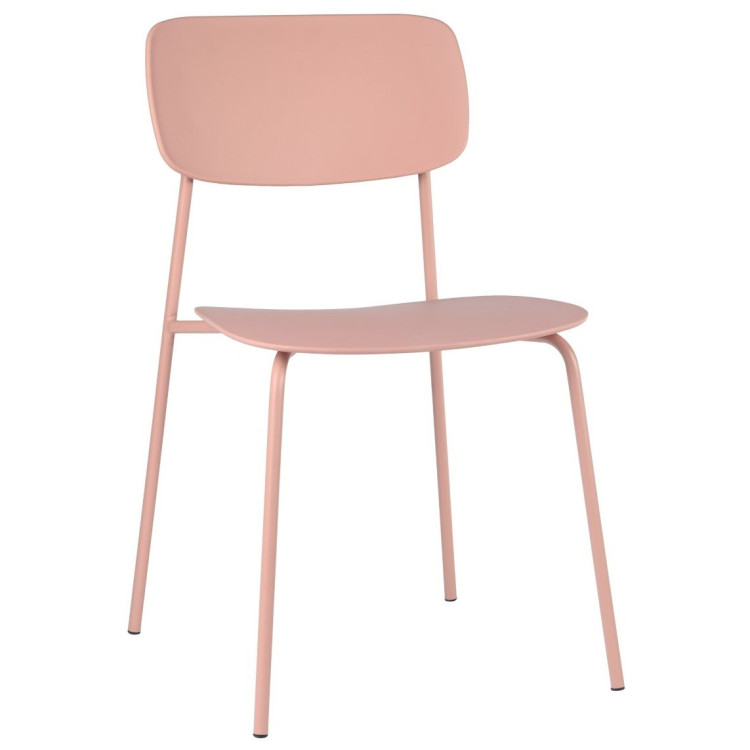 Стулья GH-613 Стул метал+пластик без подлокотников (розовый)