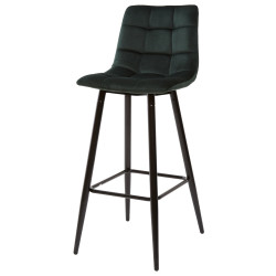 Барный стул LECCO UF910-14 DARK GREEN, велюр, 4 шт./2 кор. М-City