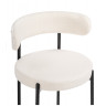 Стулья на металлокаркасе Rudi white / black