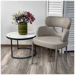 Стул-кресло VALTER латте HF017-09 / латте  с подлокотниками