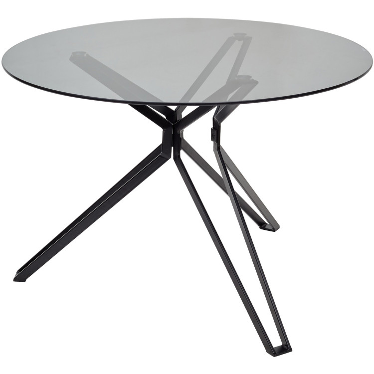 VENETO D110 круглый стол для кухни с прозрачным стеклом