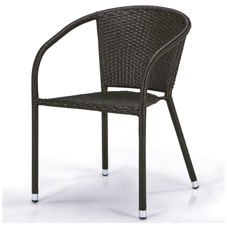 Кресла из искусственного ротанга Плетеное кресло Y137C-W53 Brown