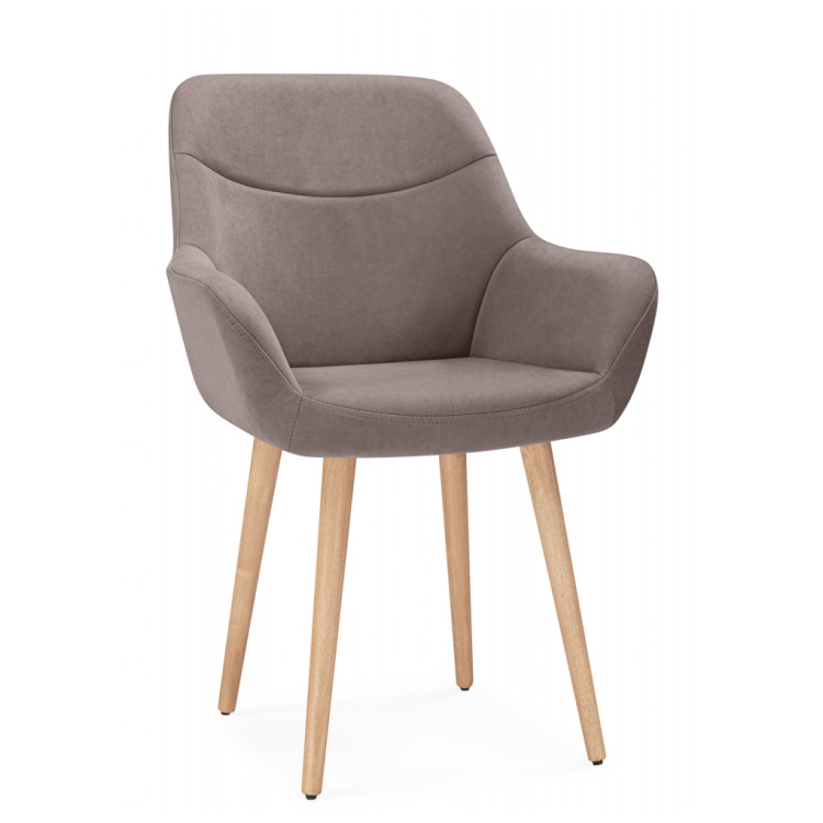 Стул-кресло Флюид латте (zd 290) / светлое дерево