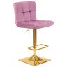 Полубарные стулья Стул барный DOBRIN GOLDIE, пудрово-сиреневый велюр (MJ9-52)
