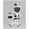Офисные кресла TopChairs Airone белый с черной сеткой