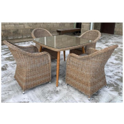 Комплект мебели T368/Y490 Light brown (4+1)
