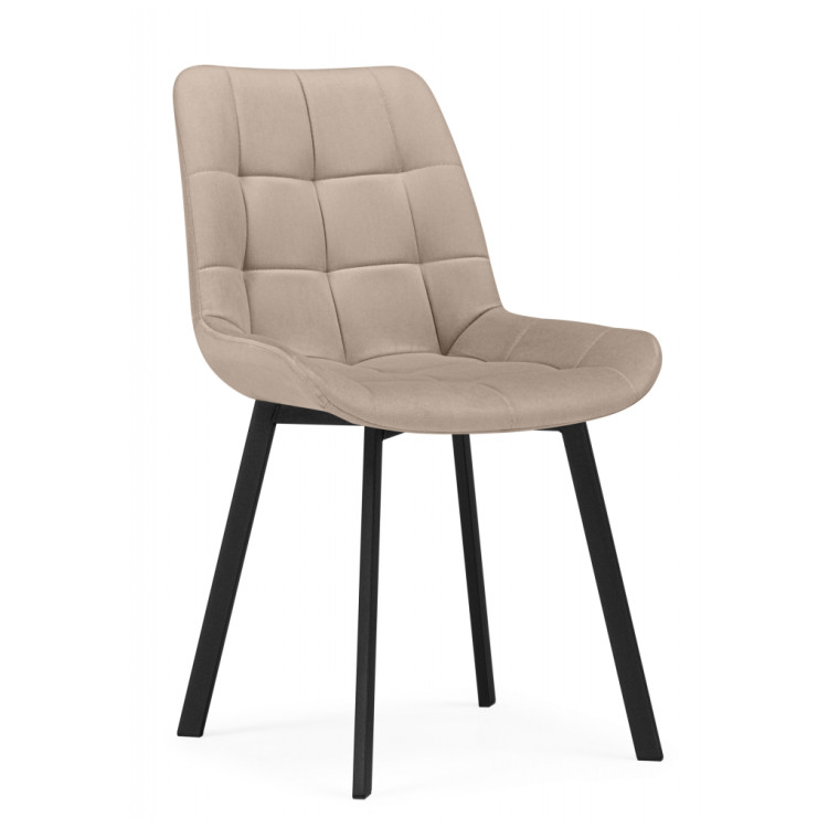 Стулья на металлокаркасе Челси П бежевый (zd 210) / черный