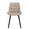 Стулья на металлокаркасе Челси П бежевый (zd 210) / черный