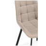 Стулья на металлокаркасе Челси П бежевый (zd 210) / черный