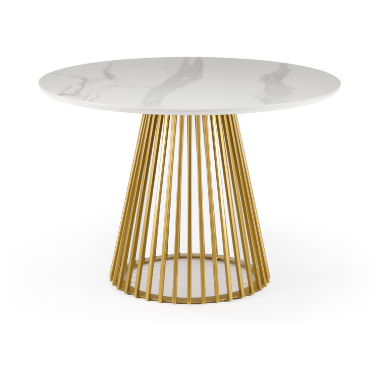 Керамические столы Нэнси 110 patagonoa bianco repose / золото