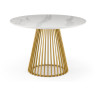 Керамические столы Нэнси 110 patagonoa bianco repose / золото