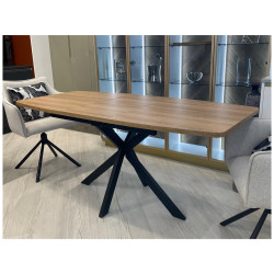 Стол АРИЗОНА 130 ДУБ КУНЕО / Черный каркас М-City