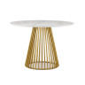 Керамические столы Нэнси 110 patagonoa bianco repose / золото