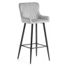 Барные стулья Mint light gray / black