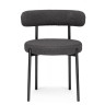 Стулья на металлокаркасе Rudi dark gray / black