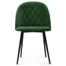 Стулья Зест темно-зеленый / черный глянец