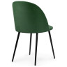 Стулья Зест темно-зеленый / черный глянец