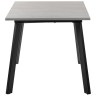 СТОЛЫ Стол Dublin раскладной 120-160х80х75 серый мрамор с чёрными ножками
