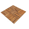 NOURD Модульный уличный пол из акации NOURD (6 ламелей), 30×30 см, набор 10 шт