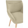 Стул-кресло Флюид бежевый (zd 210) / светлое дерево
