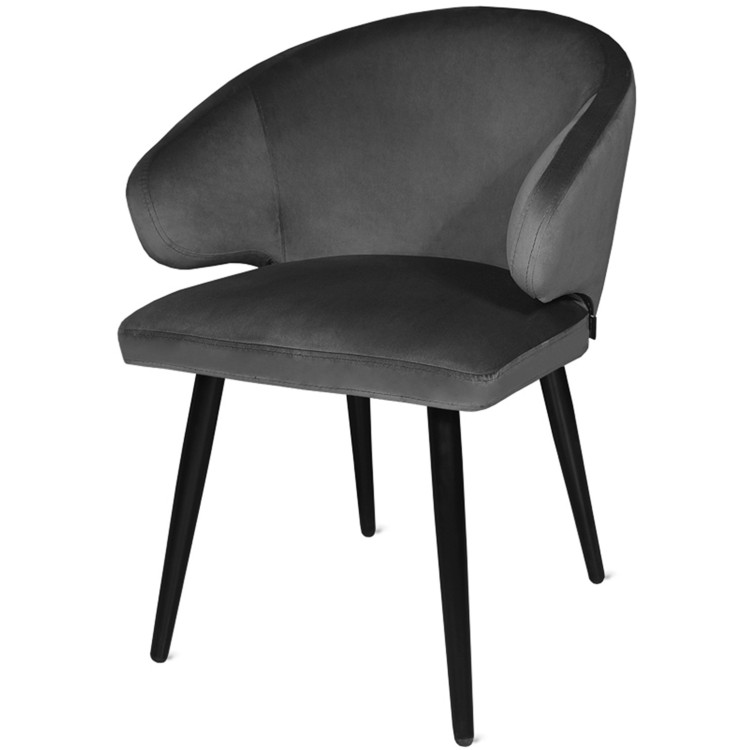 FEDERICO стул-кресло с обивкой тканью бархат
