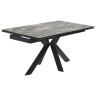 BELLUNO 160 обеденный стол с керамической столешницей, цвет черный мрамор (KL-176) ®DISAUR