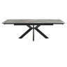 BELLUNO 160 обеденный стол с керамической столешницей, цвет черный мрамор (KL-176) ®DISAUR
