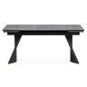 ВЕЙВ 140(200)х80 стол обеденный с керамической столешницей Larka grey / черный