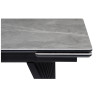 ВЕЙВ 140(200)х80 стол обеденный с керамической столешницей Larka grey / черный