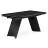 Керамические столы Вейв 160(220)х89 черный мрамор shakespeare black / черный