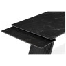 Керамические столы Вейв 160(220)х89 черный мрамор shakespeare black / черный