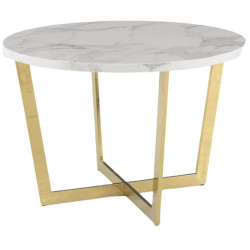 Керамические столы со столешницей круглой формы. АМАЛИ F-1374 керамический обеденный стол