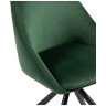 Стулья Окленд крутящийся темно-зеленый / черный