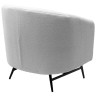Лаунж-кресла Кресло KALMAR NINI-01 Белый, teddy / черный каркас М-City