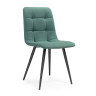 ЧИЛЛИ стул на металлическом каркасе с обивкой тканью велюр, цвет бирюзовый