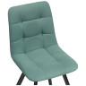 ЧИЛЛИ стул на металлическом каркасе с обивкой тканью велюр, цвет бирюзовый