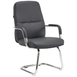 Кресло для посетителей Everprof Vesta CF Экокожа Черный Конференц-кресло