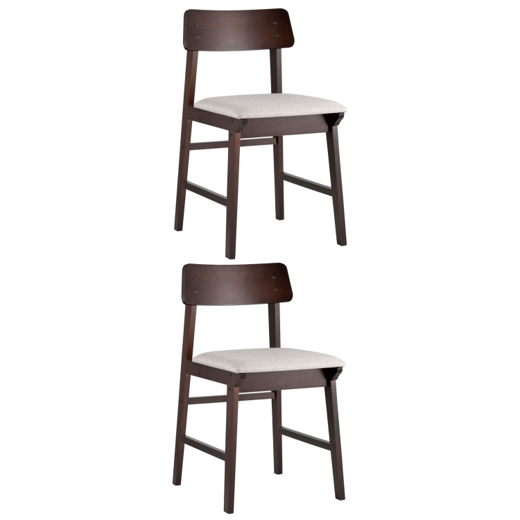 Комплекты из двух стульев ODEN мягкая тканевая серая обивка