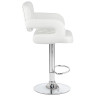 DOBRIN TIESTO барный стул с обивкой экокожей, цвет белый