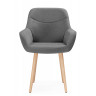 Стул-кресло Флюид темно-серый (zd 995) / светлое дерево