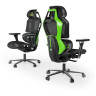 Геймерские кресла Компьютерное кресло (для геймеров) Eureka TYPHON, зеленый
