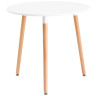 Обеденные (кухонные) столы EAMES DST NEW D=80 белый